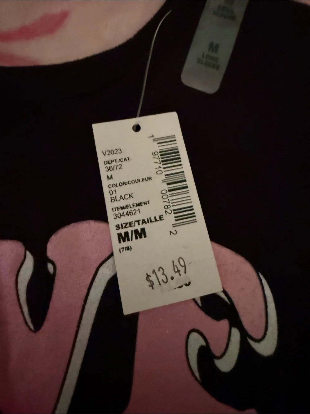 The Children's Place Black Long-Sleeve Tee with Pink LOVE Graphic